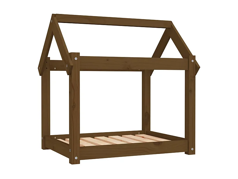 Naomi  Lit pour cen Marron miel 71x55x70 cm Bois de pin solide