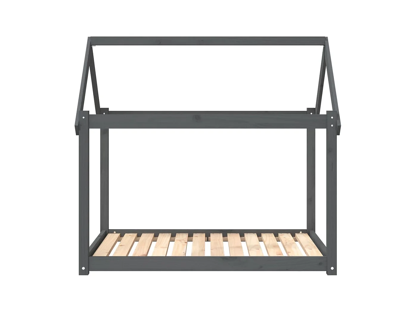 Naomi  Lit pour cen Gris 111x80x100 cm Bois de pin solide