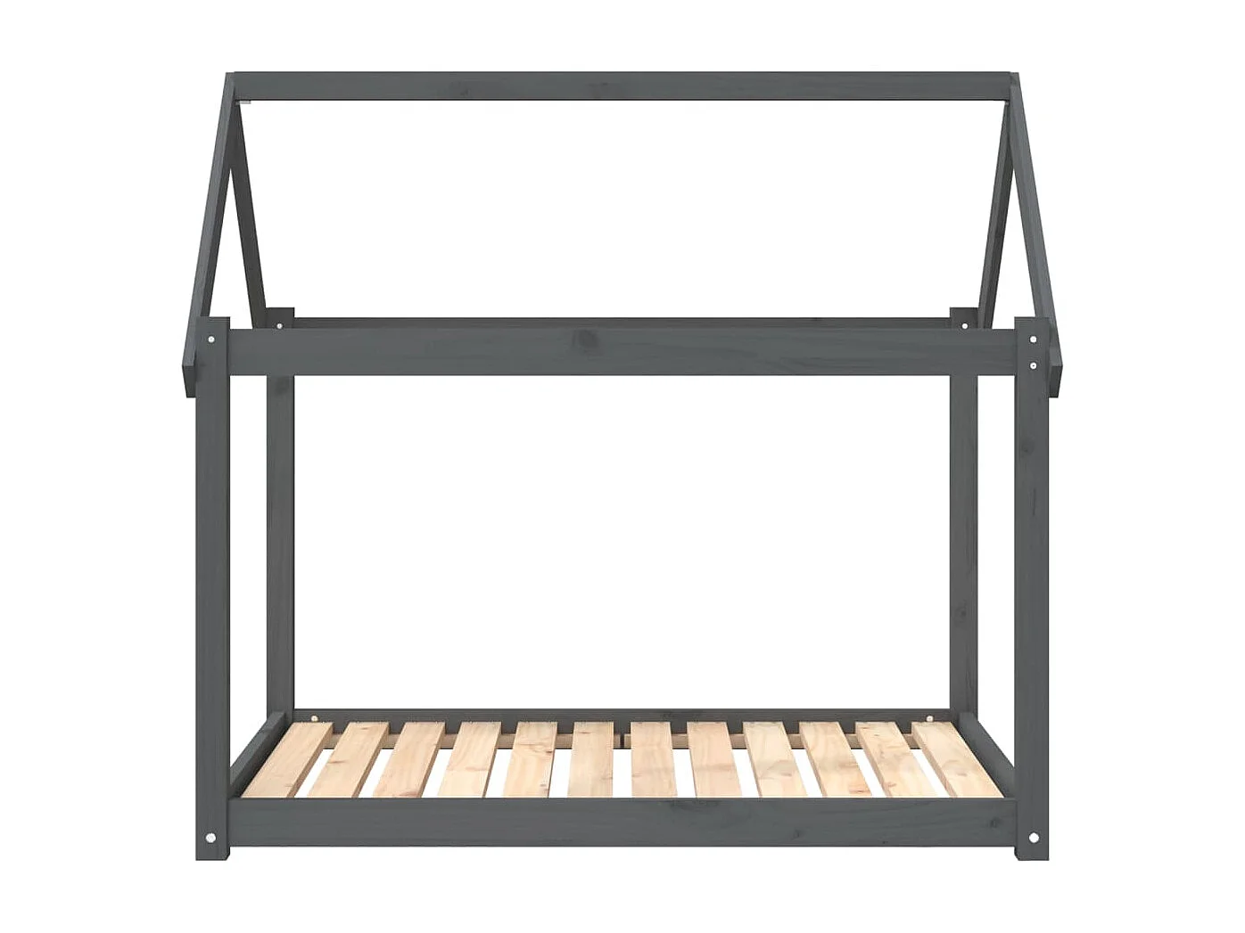 Naomi  Lit pour cen Gris 111x80x100 cm Bois de pin solide