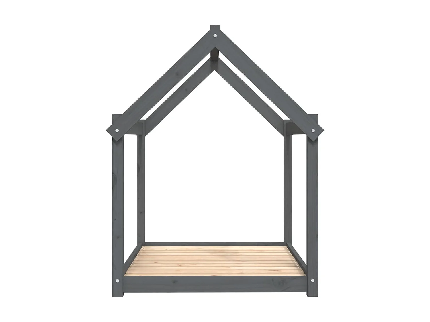 Naomi  Lit pour cen Gris 111x80x100 cm Bois de pin solide