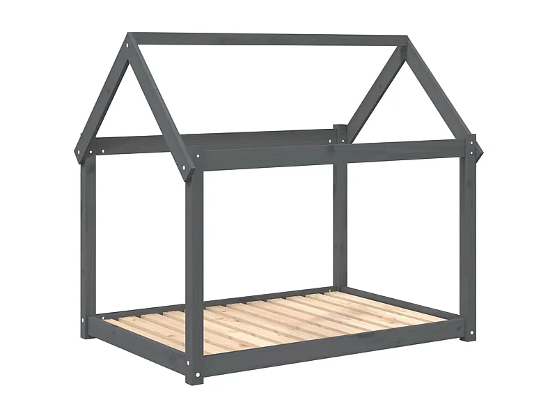 Naomi  Lit pour cen Gris 111x80x100 cm Bois de pin solide