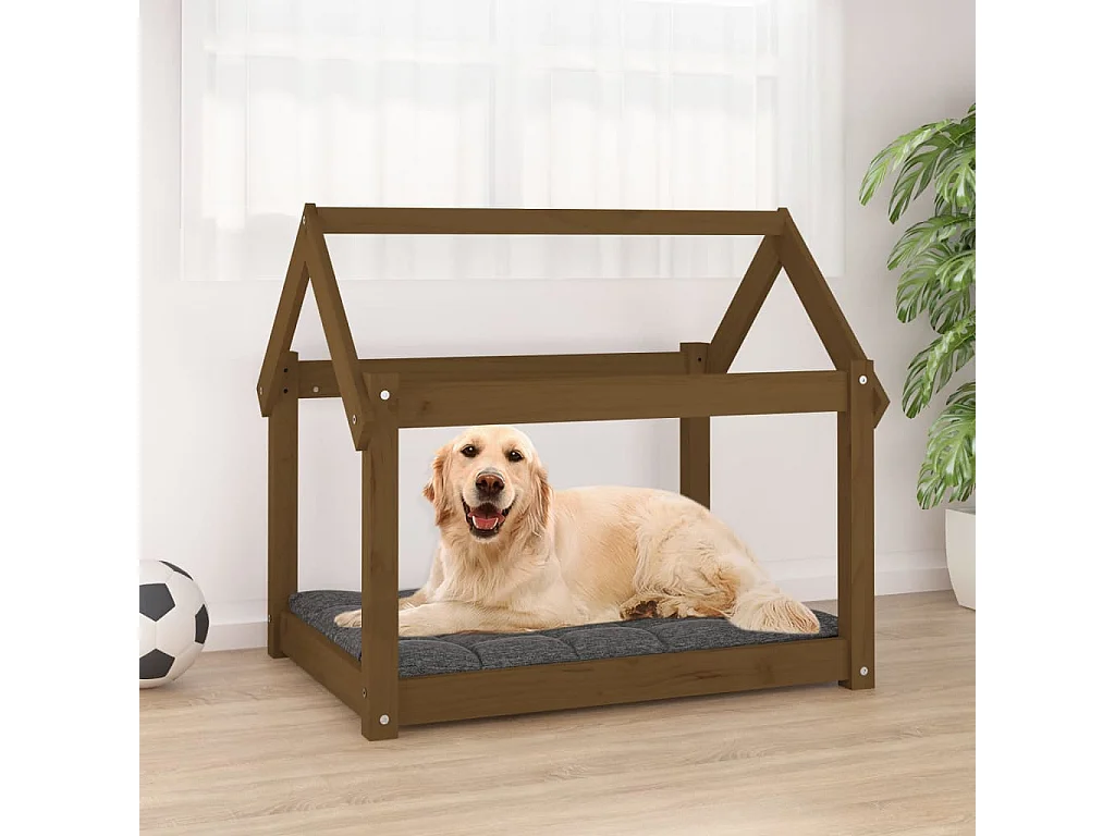 Naomi  Lit pour cen Marron miel 81x60x70 cm Bois de pin solide