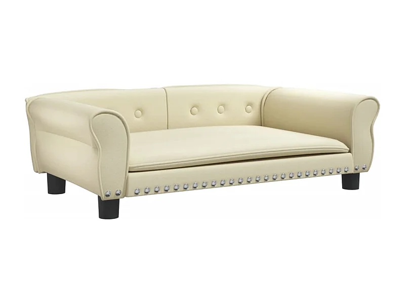 West Branch  Lit pour cen crème 95x55x30 cm similicuir