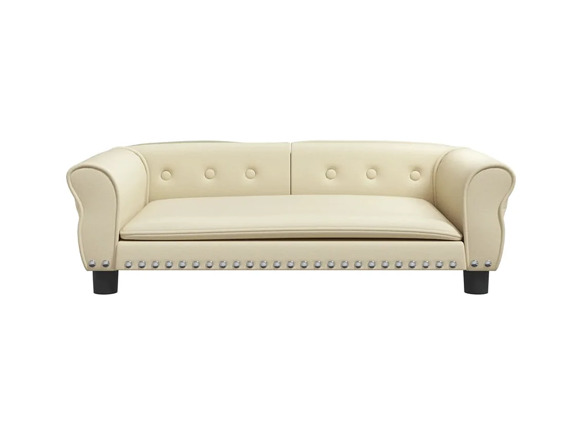 West Branch  Lit pour cen crème 95x55x30 cm similicuir