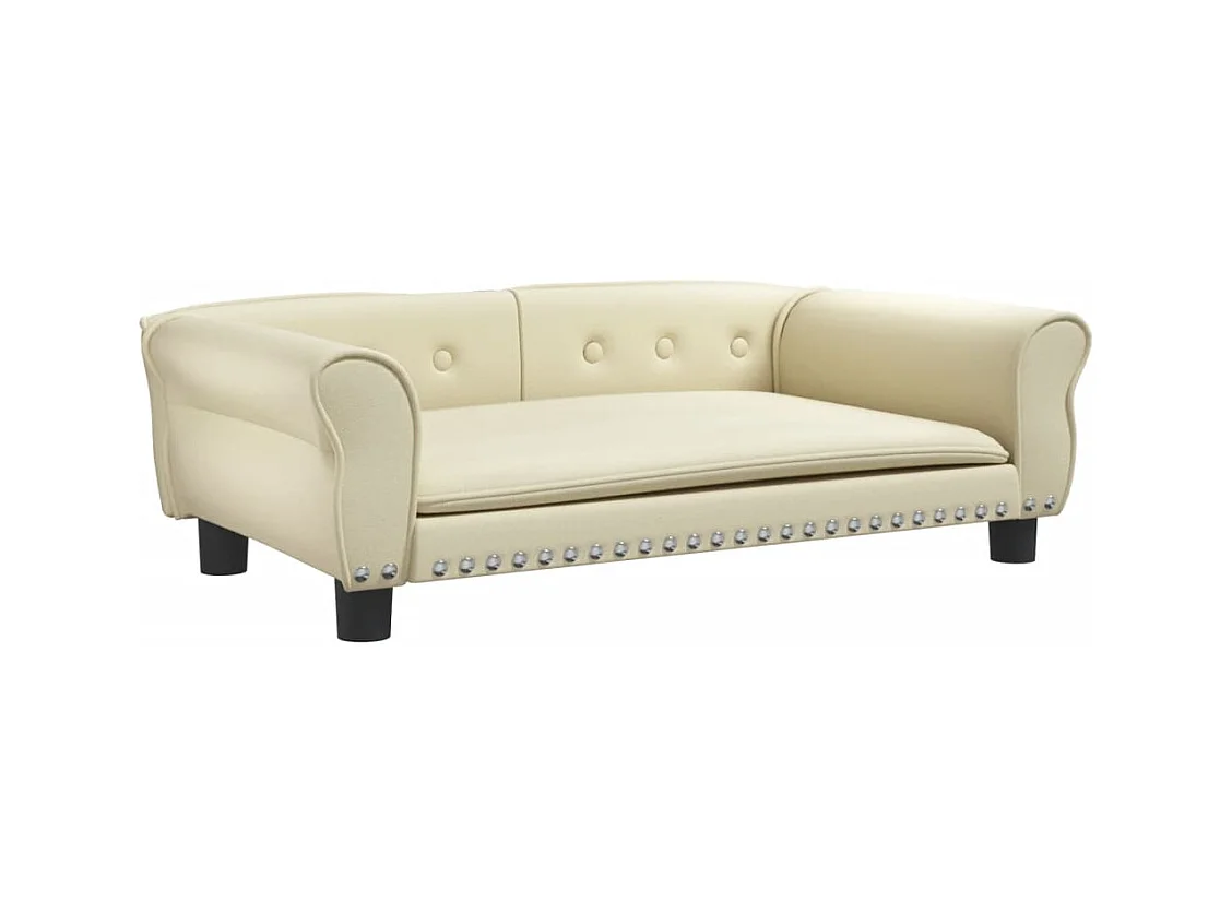 West Branch  Hondenmand 95x55x30 cm kunstleer crèmekleurig