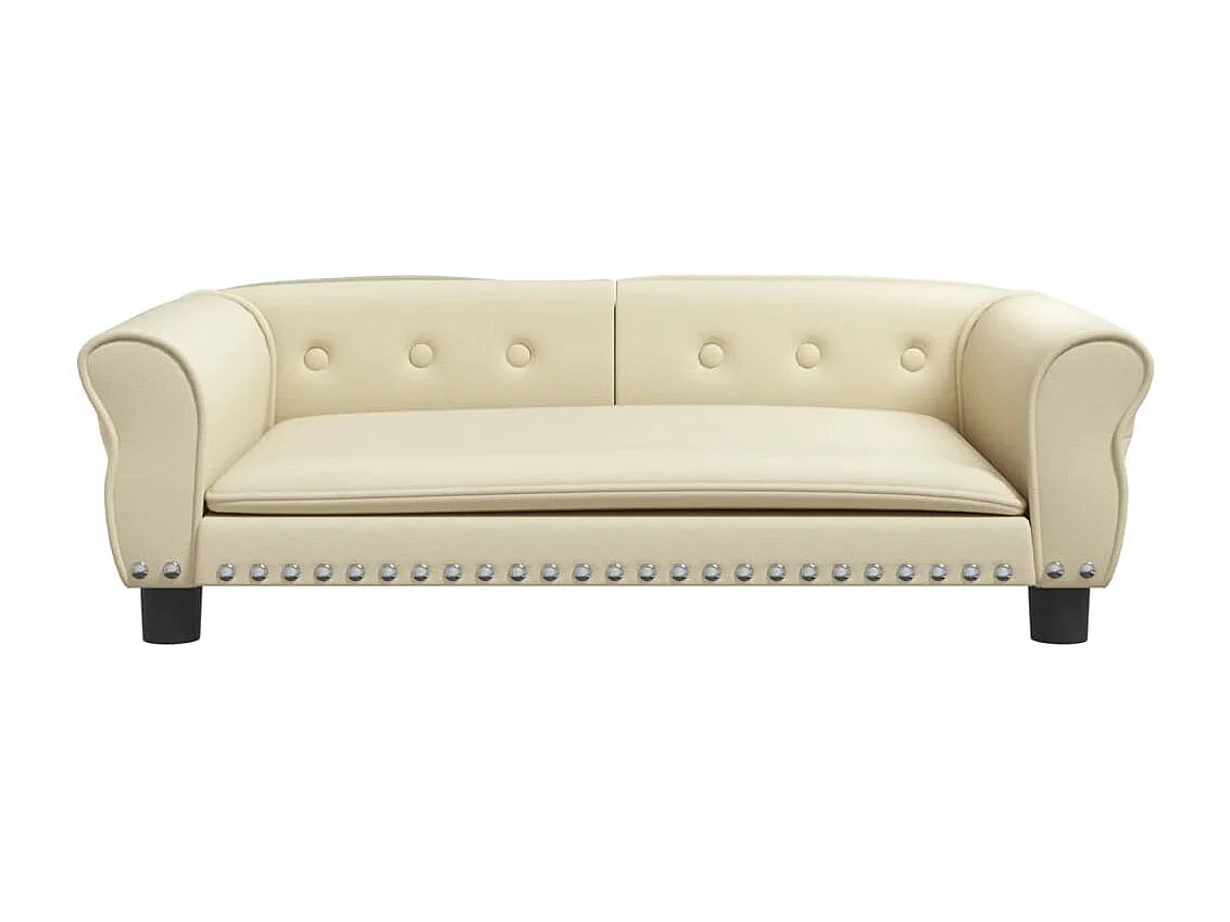 West Branch  Lit pour cen crème 95x55x30 cm similicuir