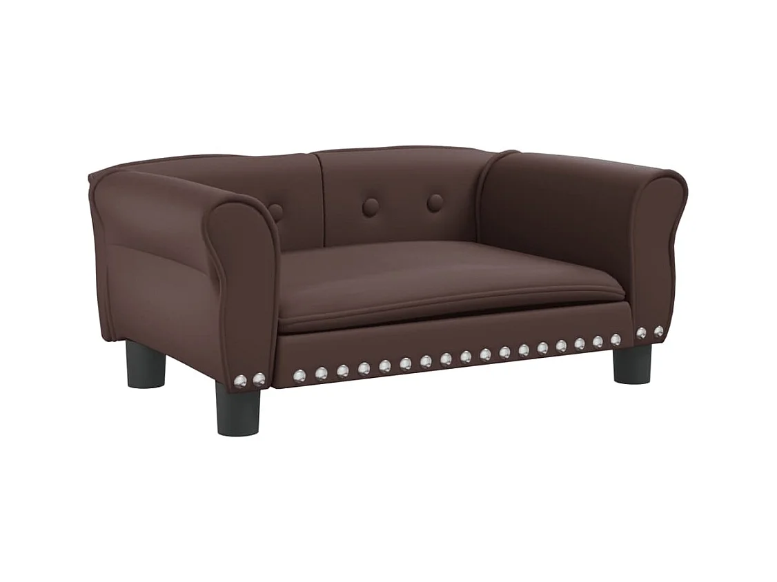 West Branch  Lit pour cen marron 70x45x30 cm similicuir