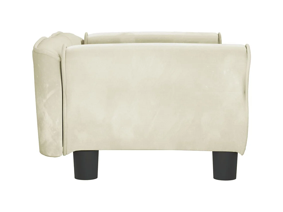 West Branch  Lit pour cen crème 70x45x30 cm velours