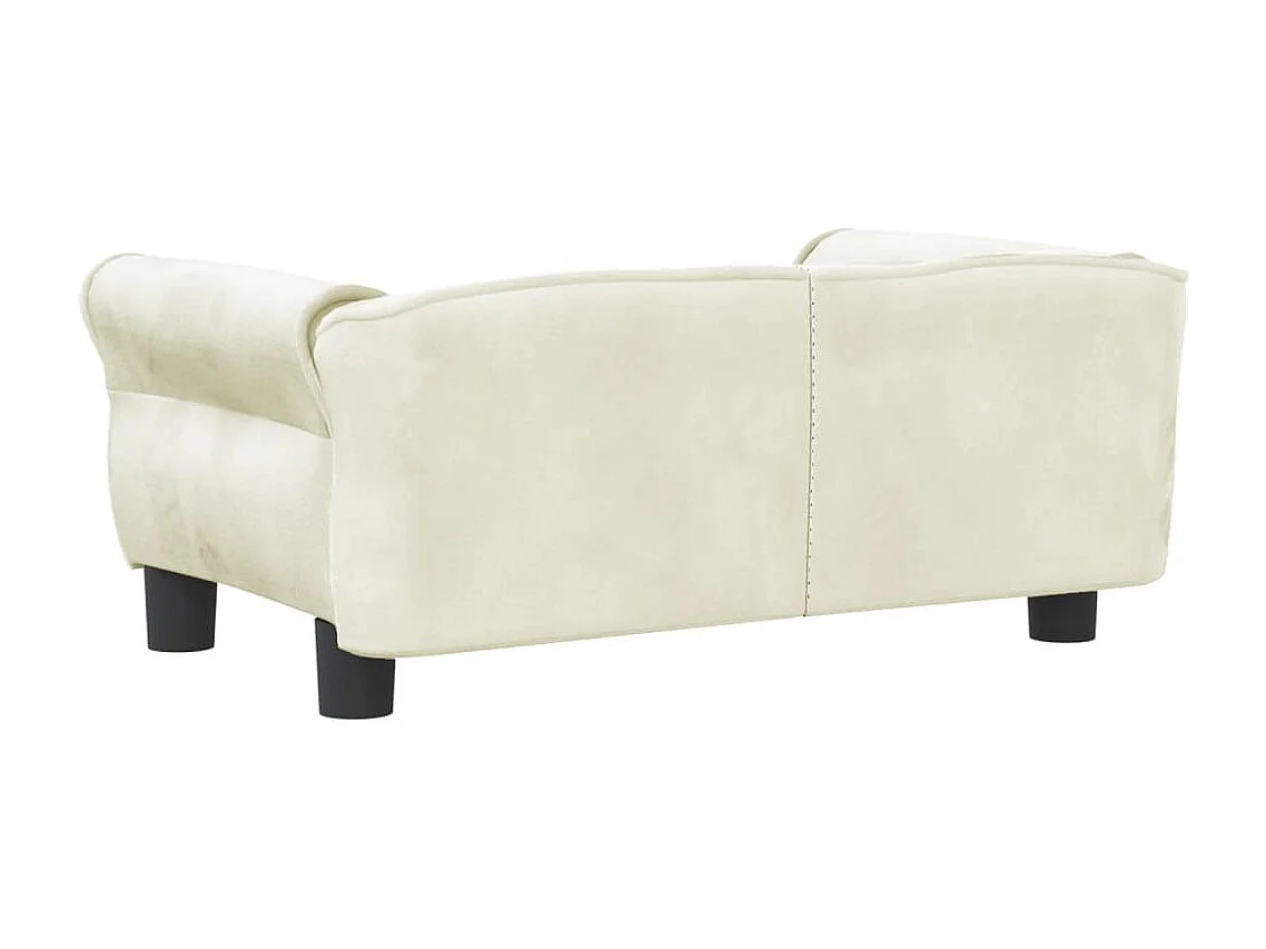 West Branch  Lit pour cen crème 70x45x30 cm velours