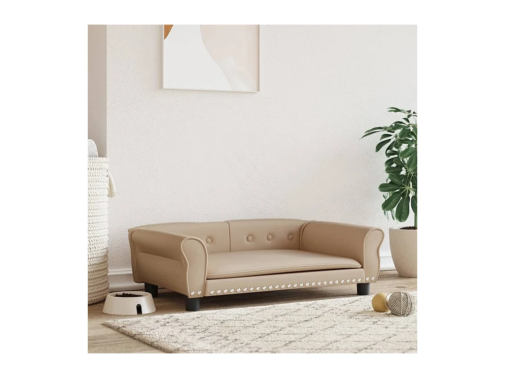 West Branch  Lit pour cen cappuccino 95x55x30 cm similicuir