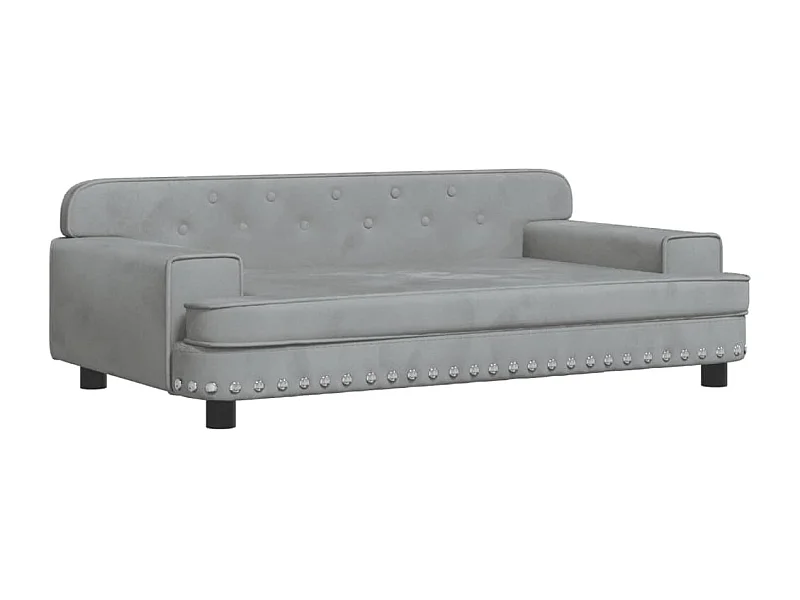 Tenzo  Hondenmand 90x53x30 cm fluweel lichtgrijs