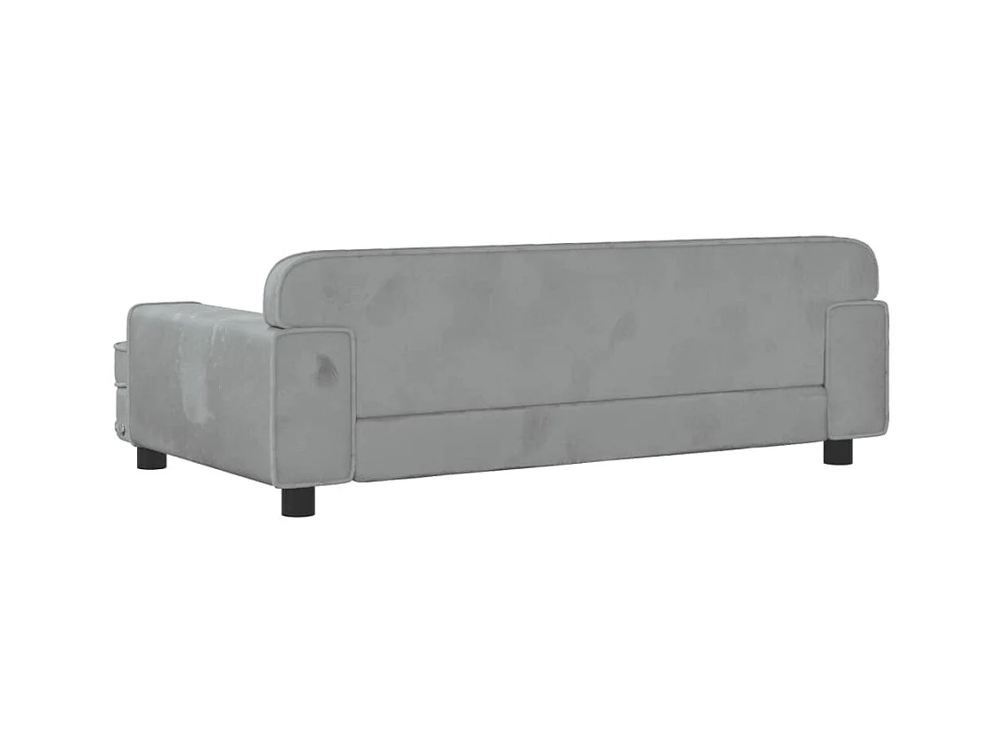 Tenzo  Lit pour cen gris clair 90x53x30 cm velours