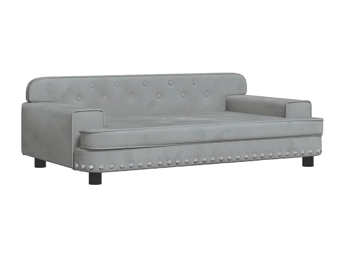 Tenzo  Lit pour cen gris clair 90x53x30 cm velours