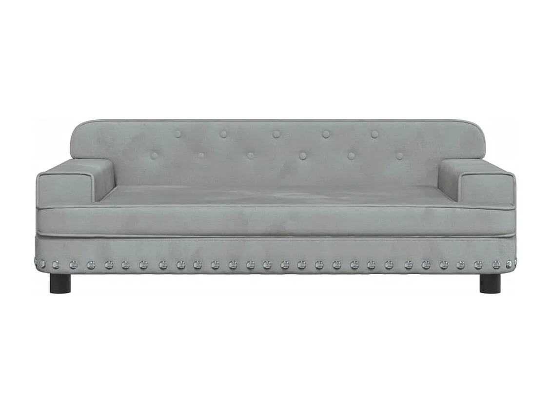 Tenzo  Lit pour cen gris clair 90x53x30 cm velours