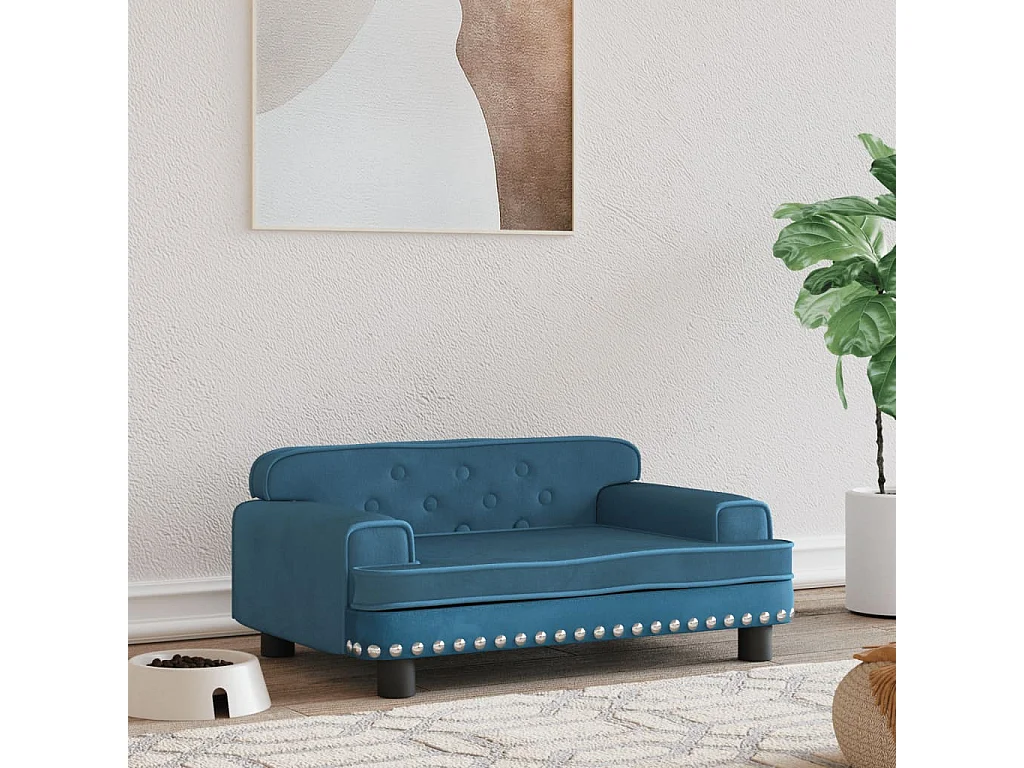 Tenzo  Lit pour cen bleu 70x45x30 cm velours