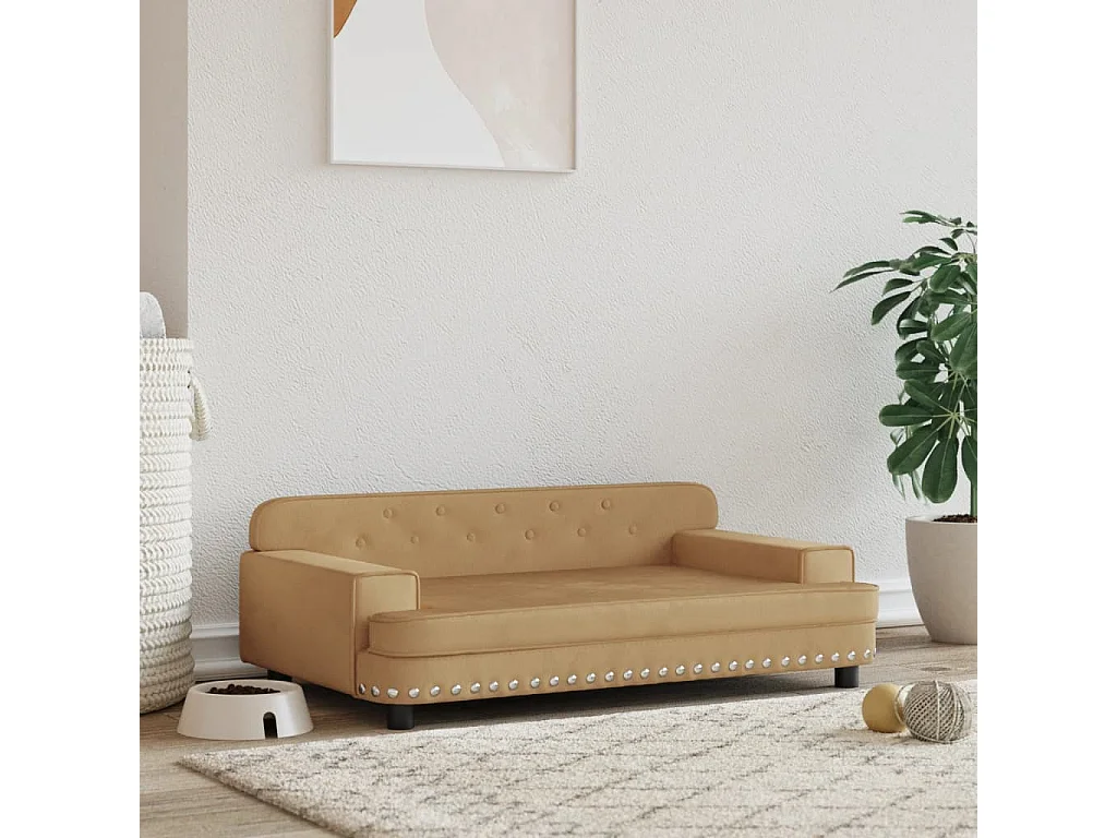 Tenzo  Lit pour cen marron 90x53x30 cm velours