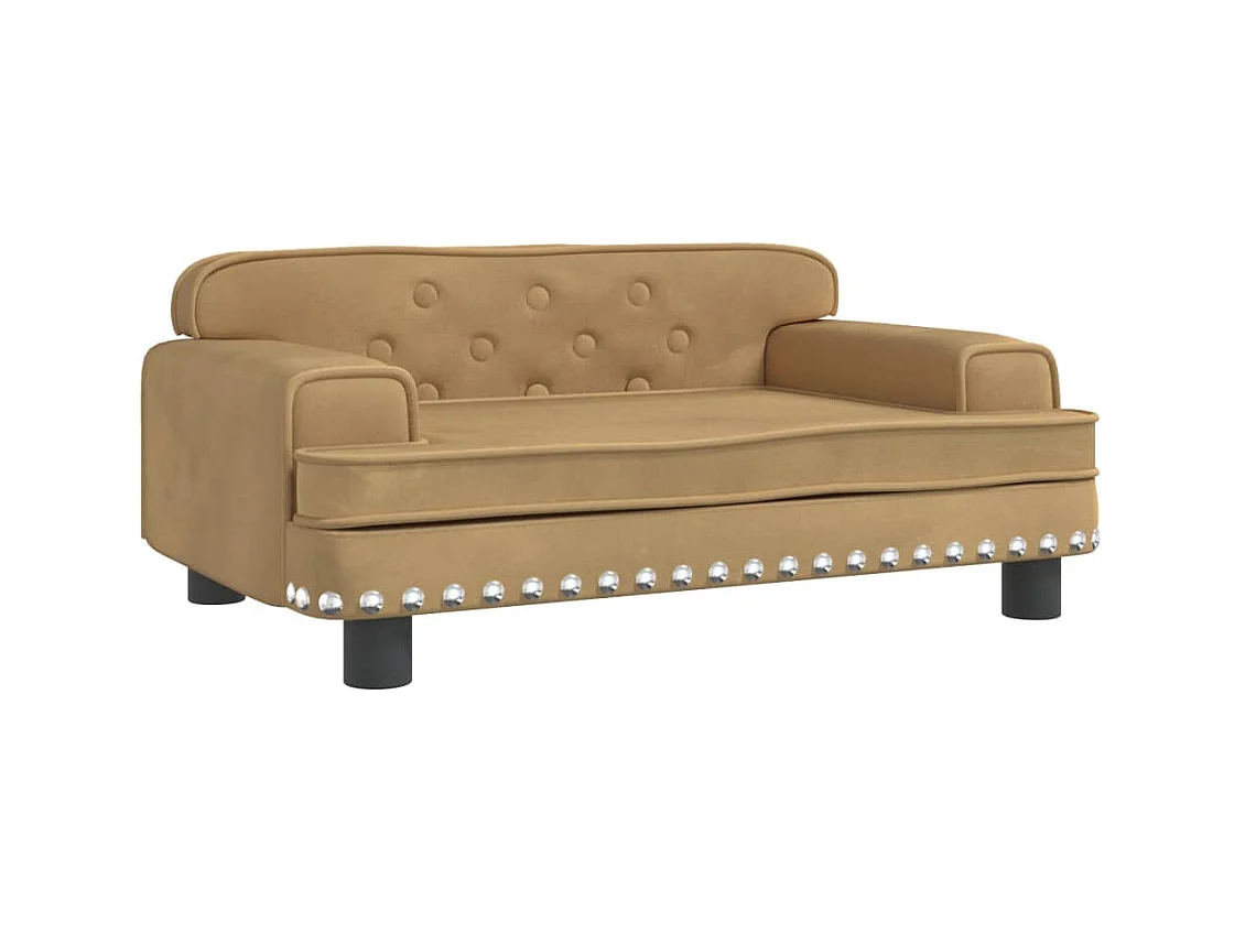 Tenzo  Hondenmand 70x45x30 cm fluweel bruin