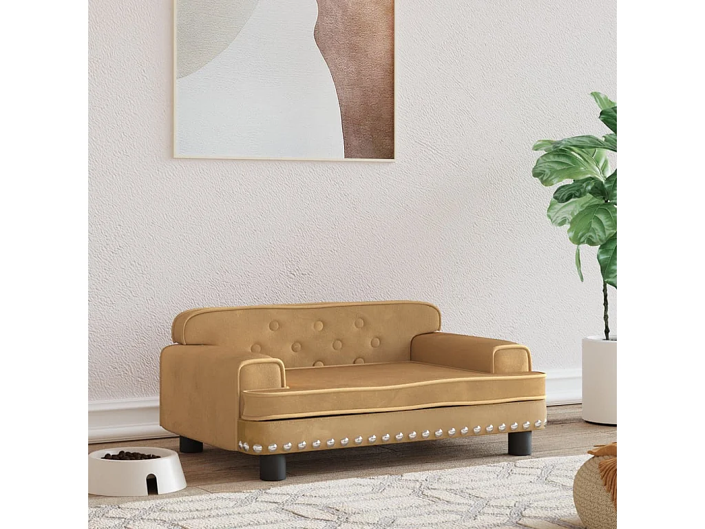 Tenzo  Lit pour cen marron 70x45x30 cm velours