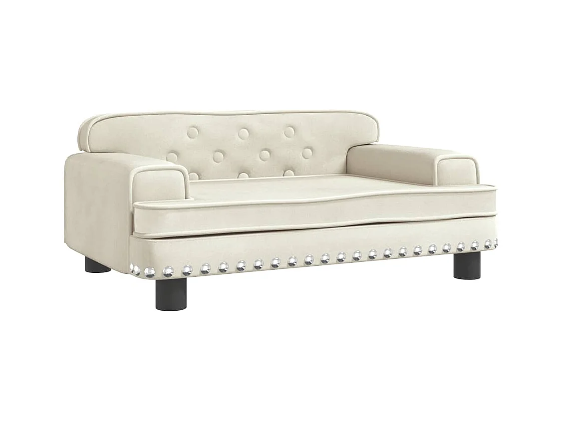 Tenzo  Hondenmand 70x45x30 cm fluweel crèmekleurig