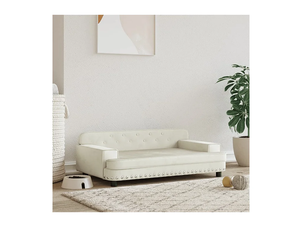 Tenzo  Lit pour cen crème 90x53x30 cm velours