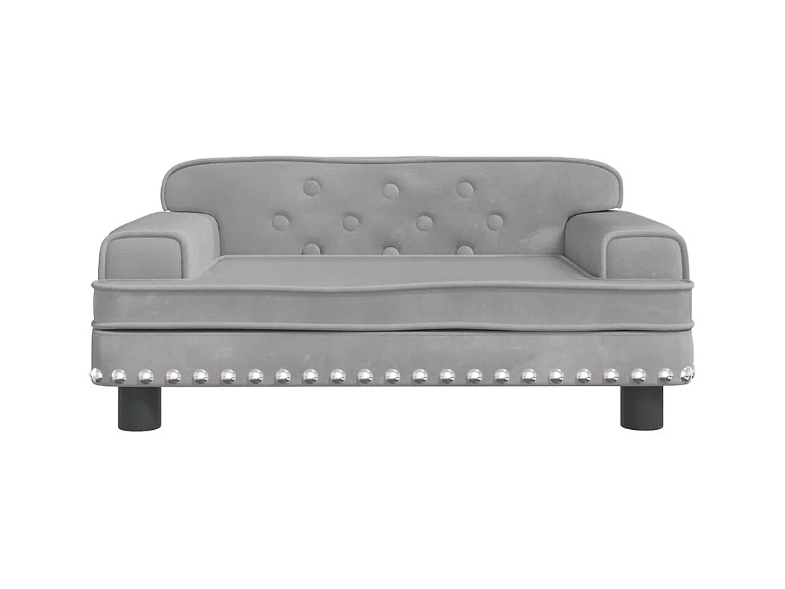 Tenzo  Lit pour cen gris clair 70x45x30 cm velours