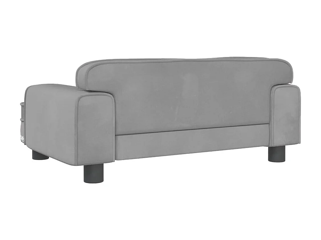 Tenzo  Lit pour cen gris clair 70x45x30 cm velours