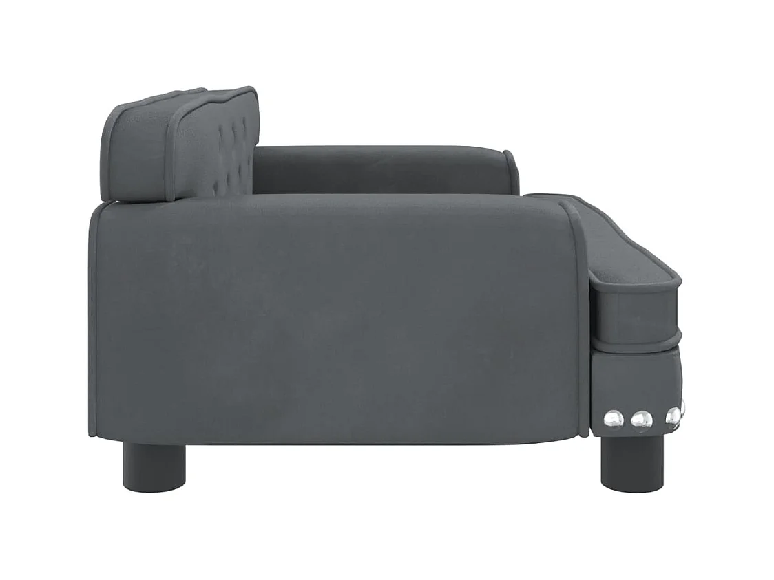 Tenzo  Lit pour cen gris foncé 70x45x30 cm velours