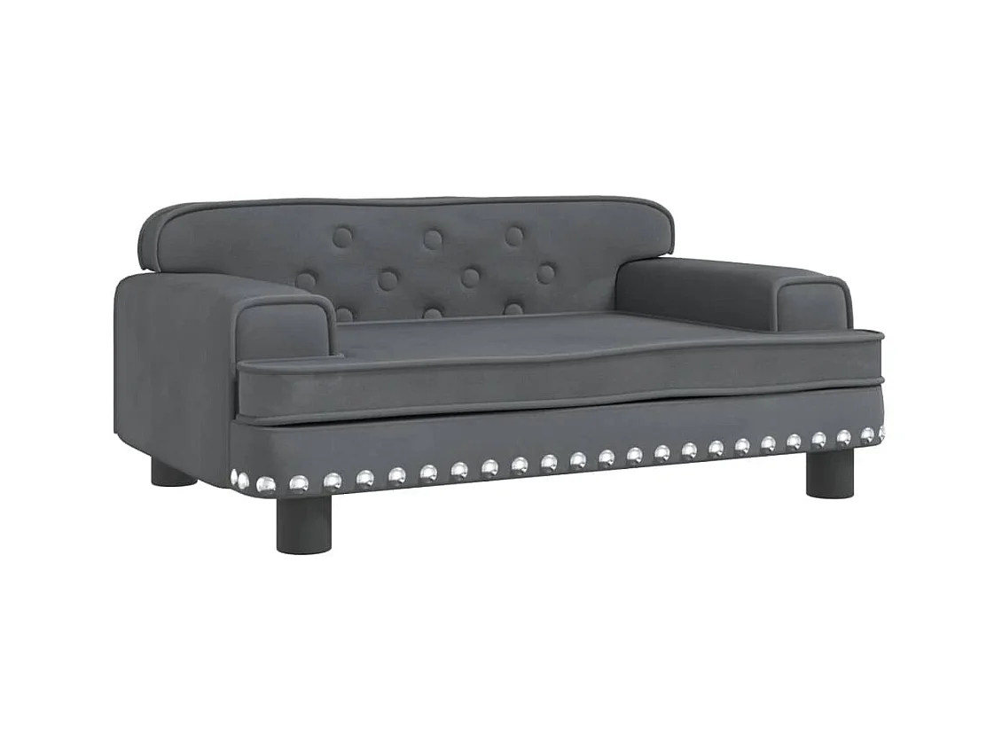 Tenzo  Hondenmand 70x45x30 cm fluweel donkergrijs