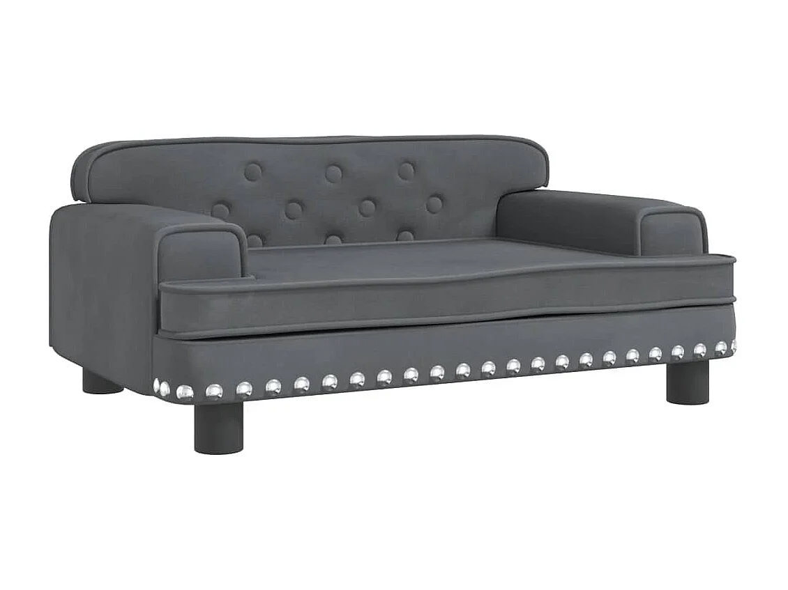 Tenzo  Lit pour cen gris foncé 70x45x30 cm velours