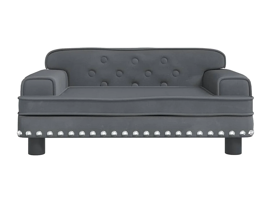 Tenzo  Lit pour cen gris foncé 70x45x30 cm velours