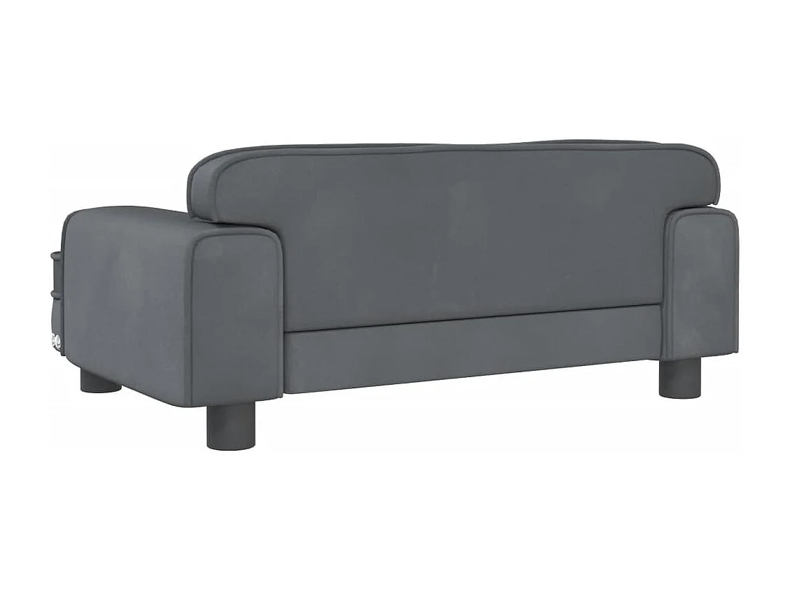 Tenzo  Lit pour cen gris foncé 70x45x30 cm velours