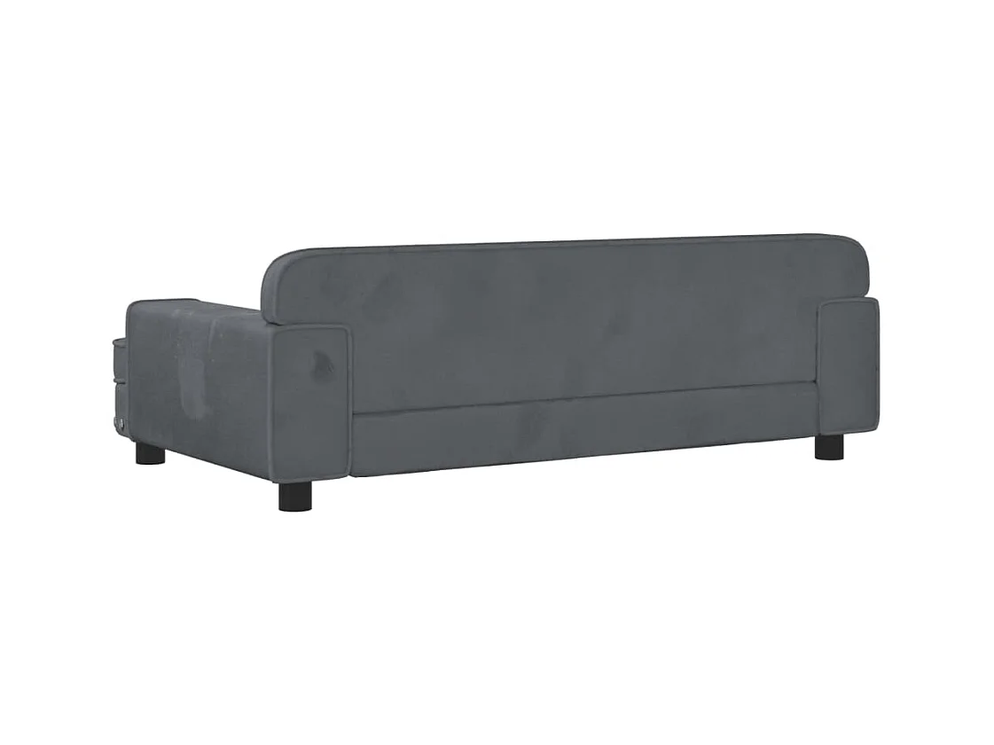 Tenzo  Lit pour cen gris foncé 90x53x30 cm velours