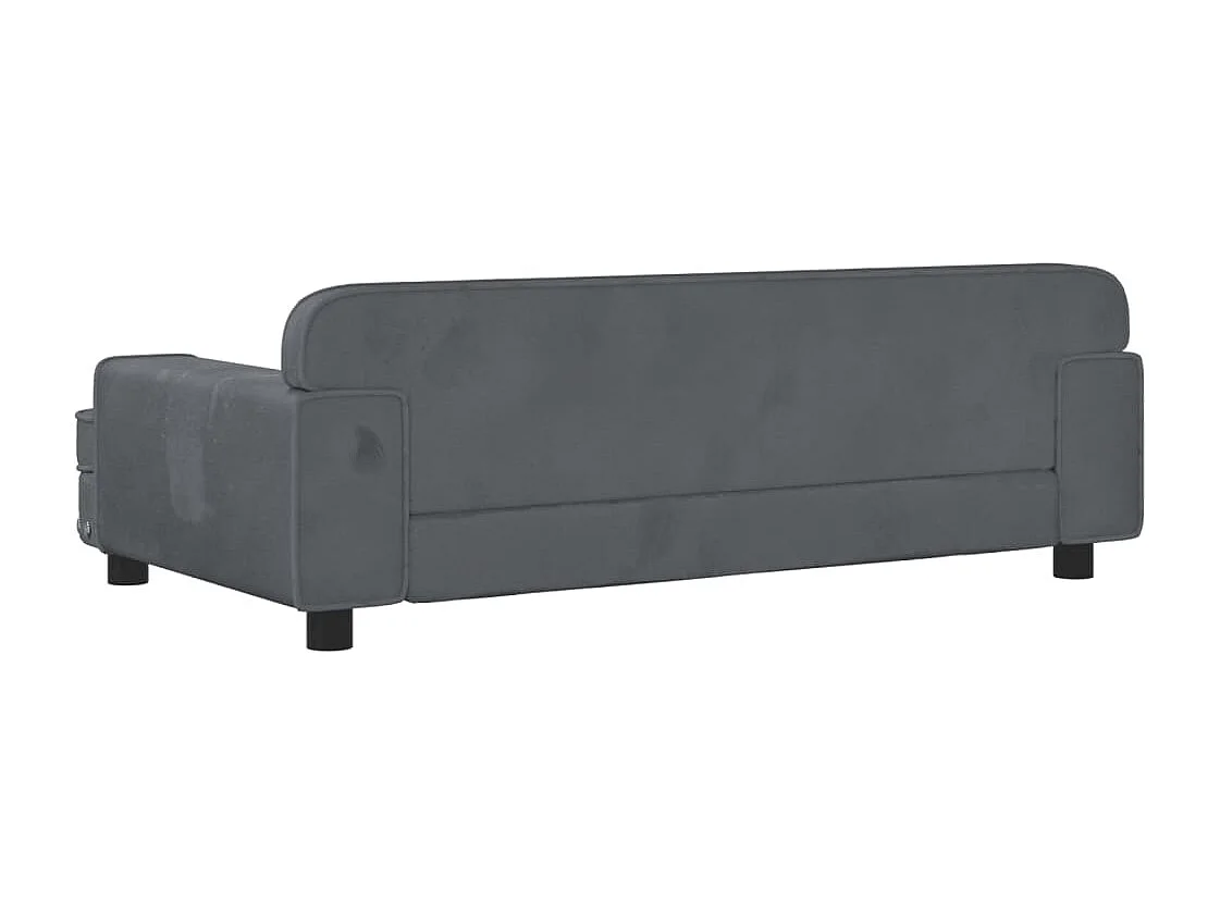 Tenzo  Lit pour cen gris foncé 90x53x30 cm velours