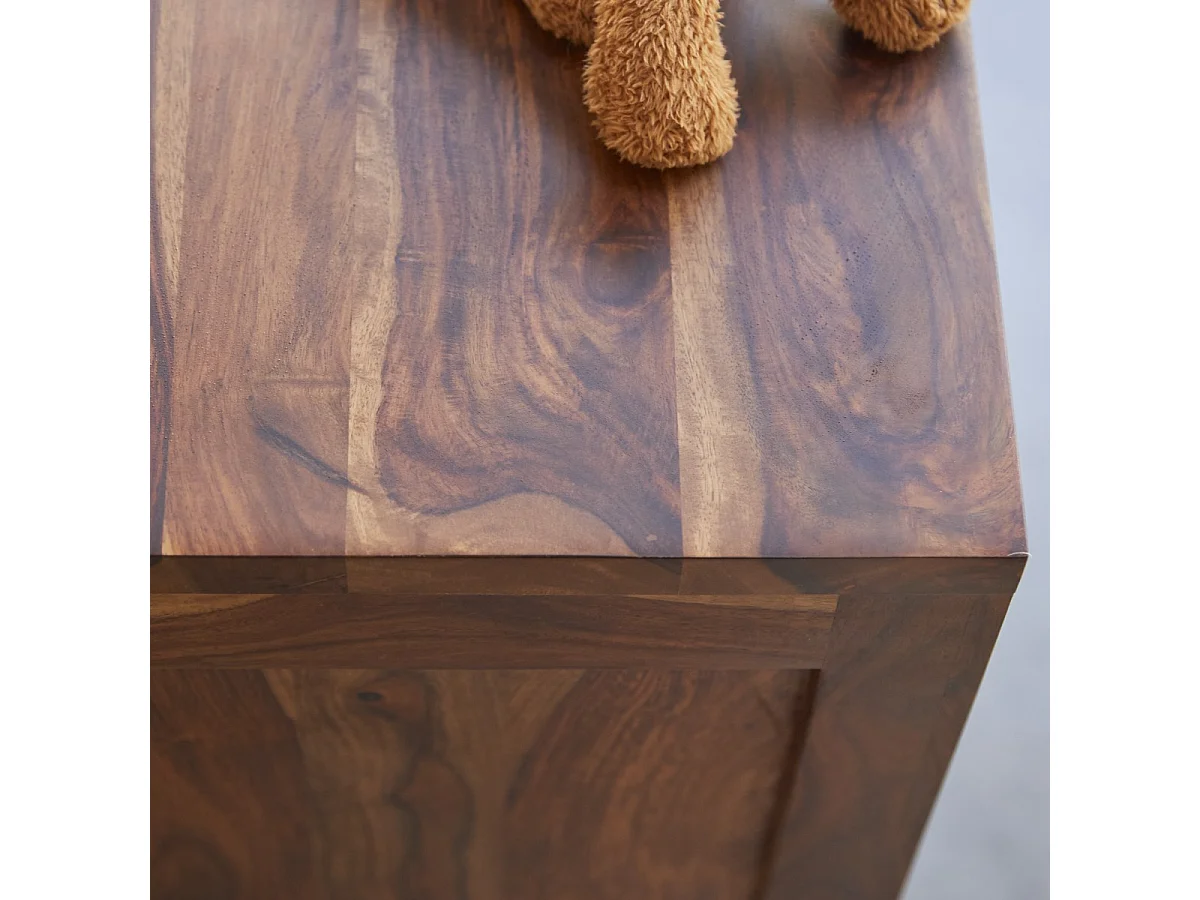Kinderkommode Bonnie aus Sheesham-Holz, mit 3 Schubladen