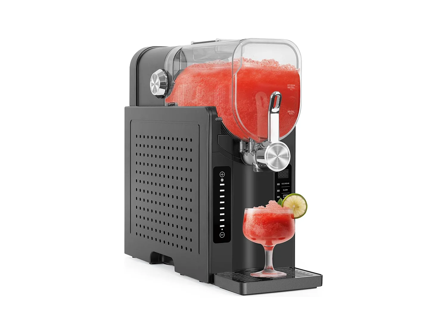 YODOLLA Machine à Granité 2,6L 7-en-1 Pour cocktails glacés maison, Frappés, Milkshakes & jus congelés avec nettoyage automatique et technologie InstantFreeze