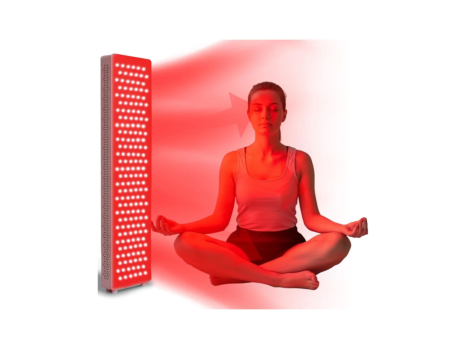 YODOLLA Lampe à lumière rouge Pro180 pour le corps entier, 180 LED avec 5 longueurs d'onde (Infrarouge & Rouge), Plus puissante que les modèles mono-ondes