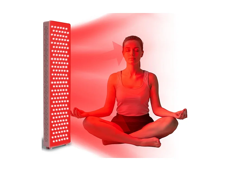 YODOLLA Lampe à lumière rouge Pro180 pour le corps entier, 180 LED avec 5 longueurs d'onde (Infrarouge & Rouge), Plus puissante que les modèles mono-ondes