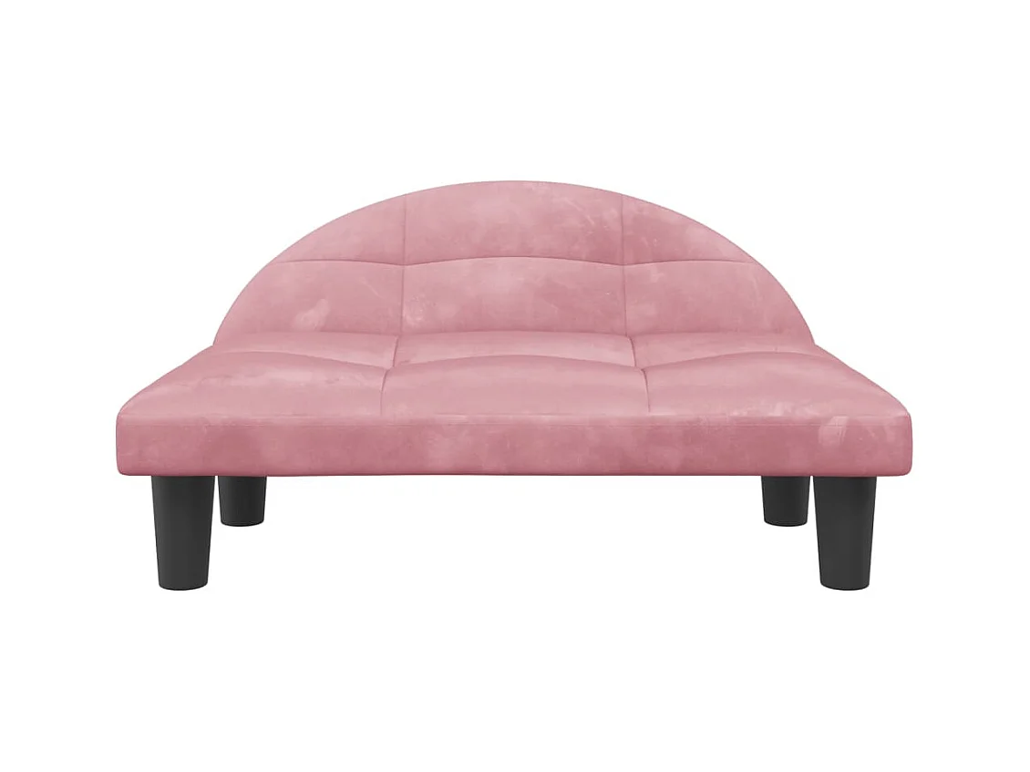 Fort Morgan  Lit pour cen rose 70x52x30 cm velours