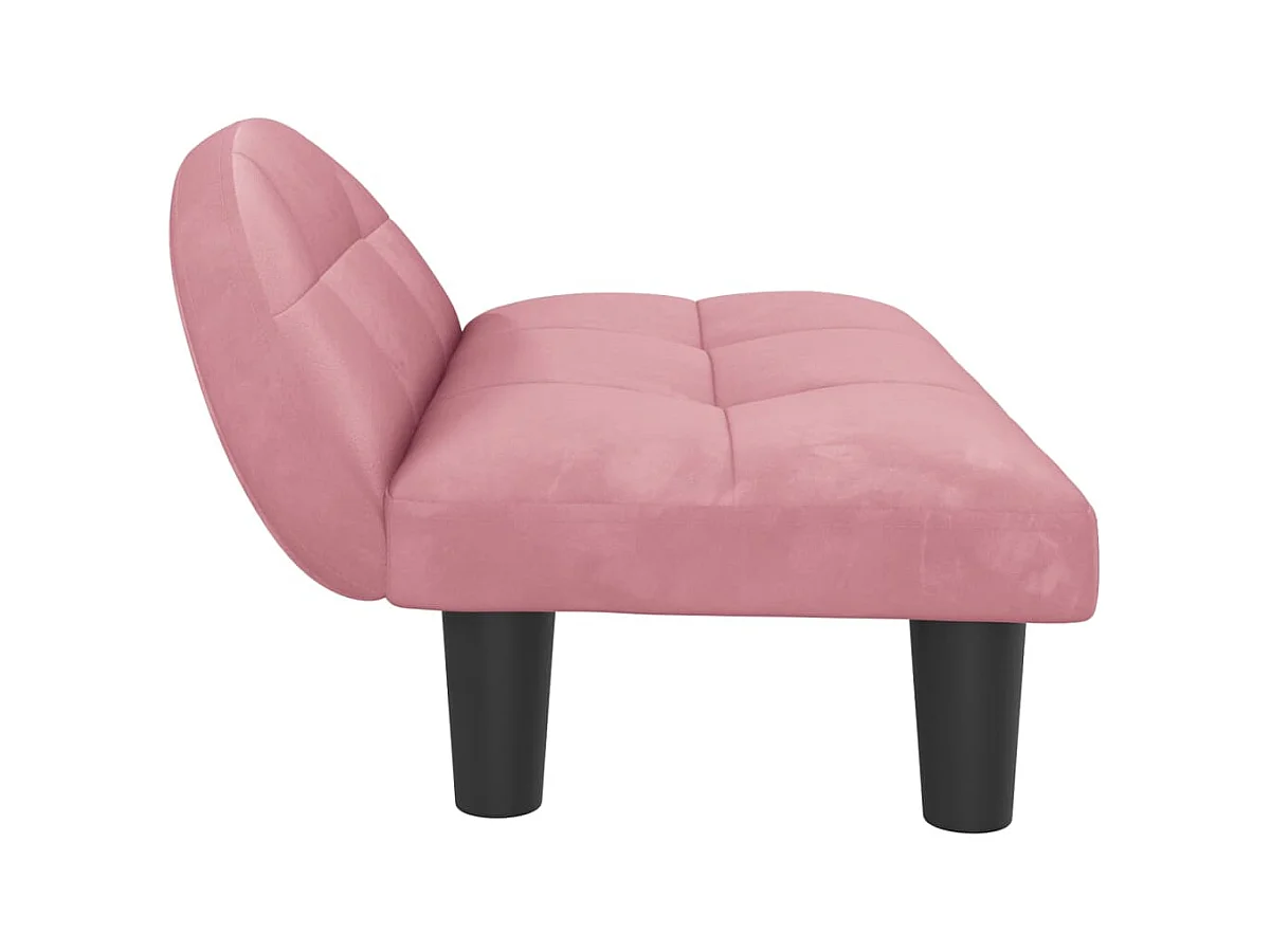 Fort Morgan  Lit pour cen rose 70x52x30 cm velours