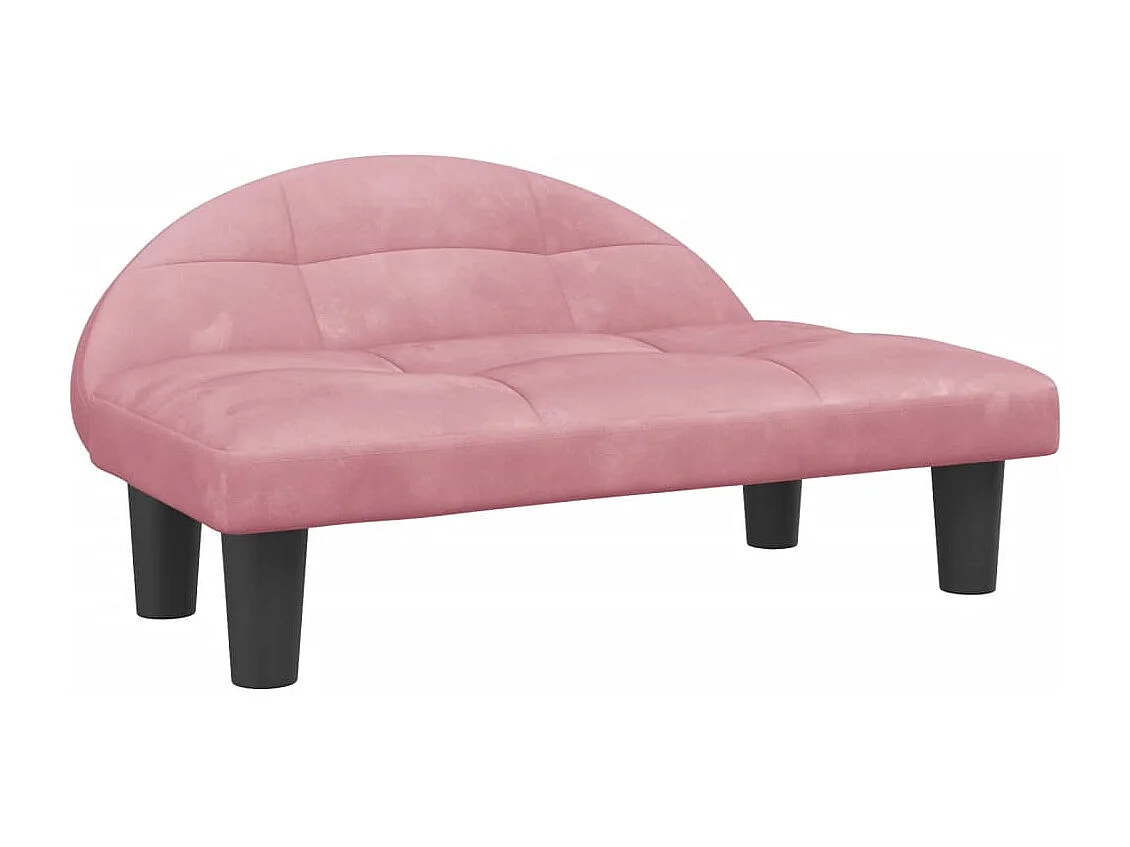 Fort Morgan  Lit pour cen rose 70x52x30 cm velours