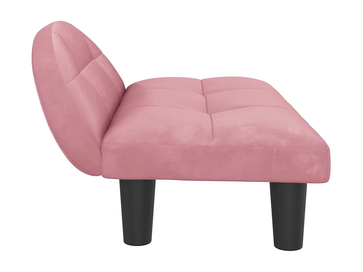 Fort Morgan  Lit pour cen rose 70x52x30 cm velours