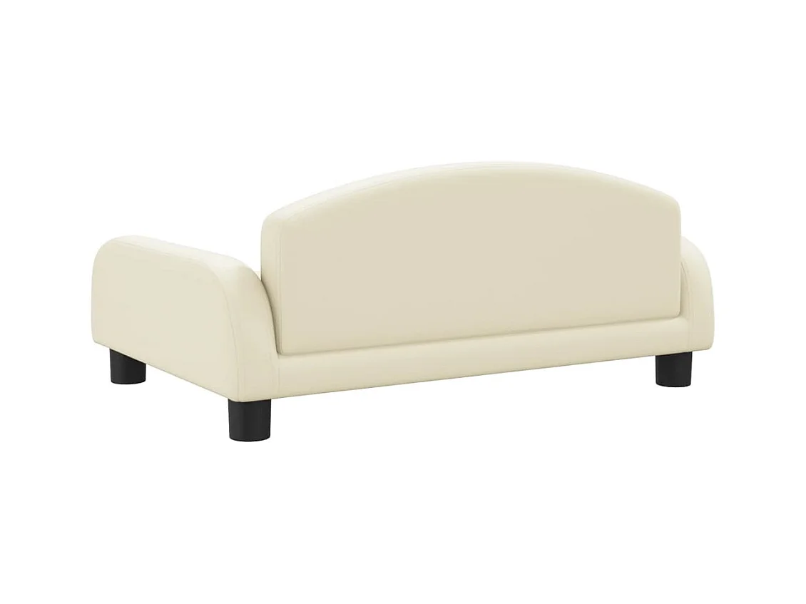 Nezihe  Lit pour cen crème 70x45x30 cm similicuir