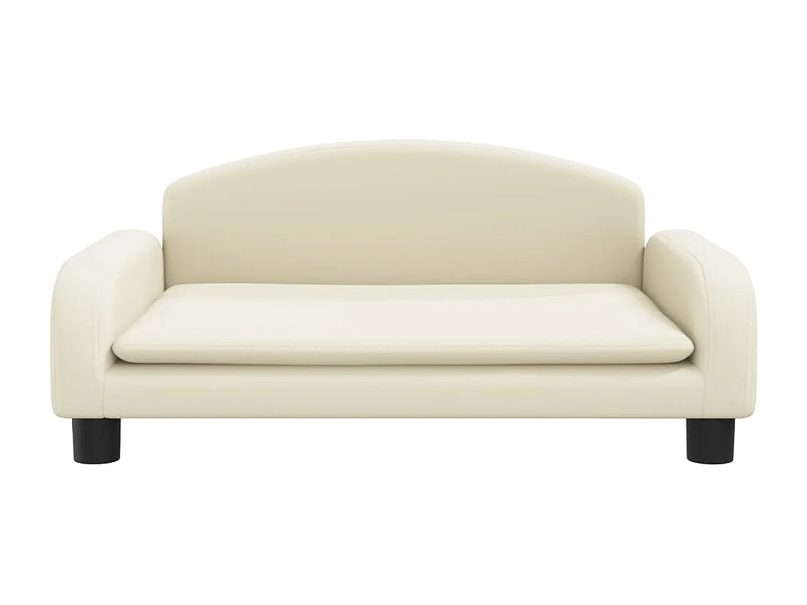 Nezihe  Lit pour cen crème 70x45x30 cm similicuir