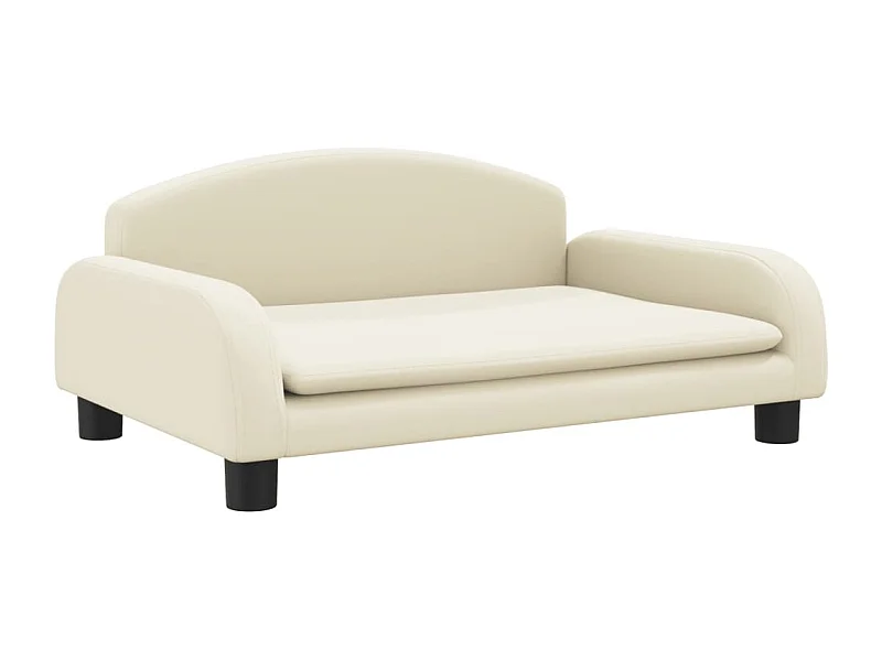 Nezihe  Lit pour cen crème 70x45x30 cm similicuir