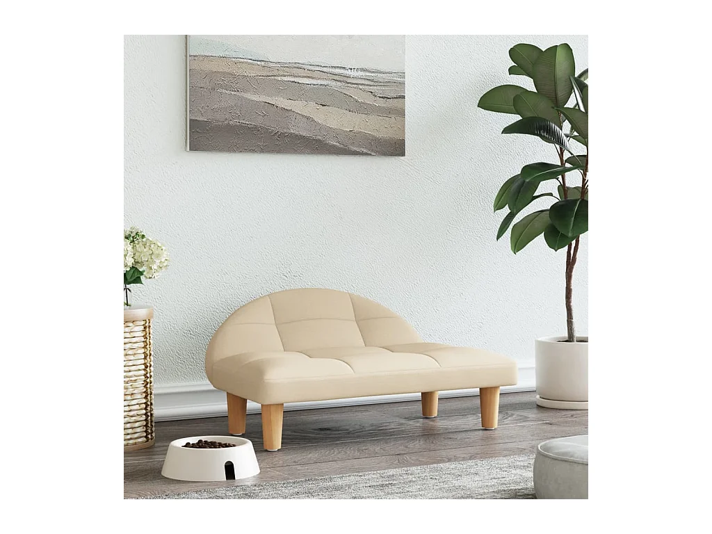 Fort Morgan  Lit pour cen crème 70x52x30 cm tissu