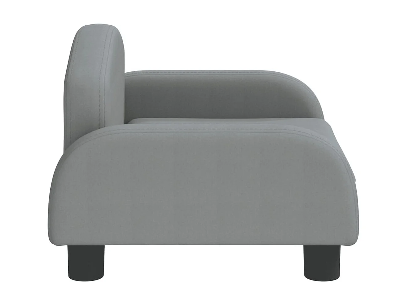 Nezihe  Lit pour cen gris clair 50x40x30 cm tissu