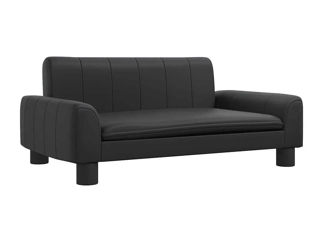 Trent Alan  Lit pour cen noir 70x45x30 cm similicuir