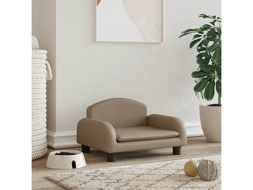 Nezihe  Lit pour cen cappuccino 50x40x30 cm similicuir