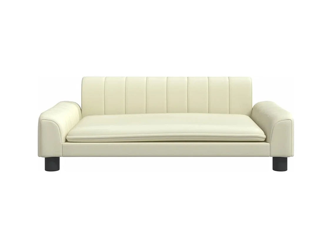 Trent Alan  Lit pour cen crème 90x53x30 cm similicuir