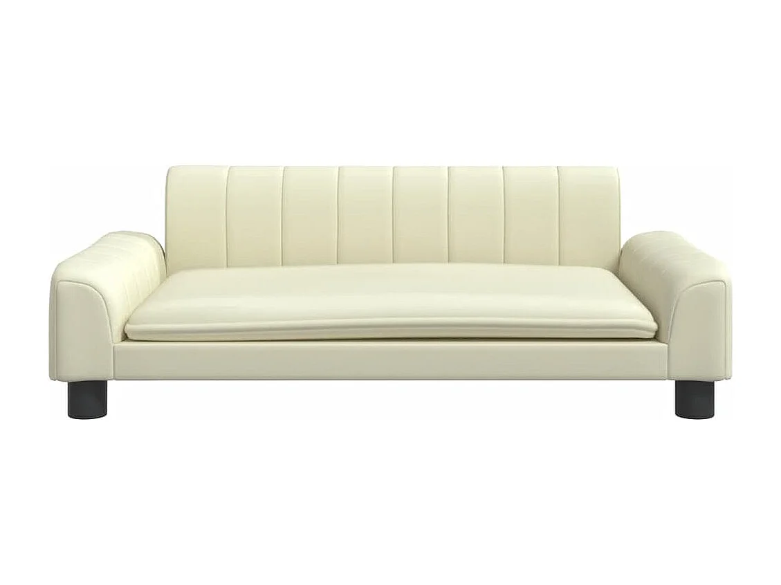 Trent Alan  Lit pour cen crème 90x53x30 cm similicuir